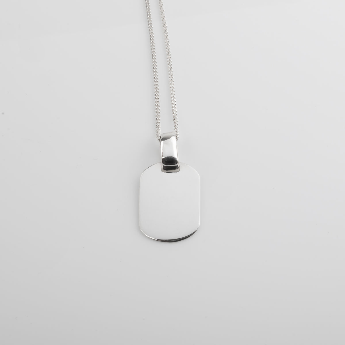 PLACA CUADRADA BEBE + CADENA PANCER 40CM