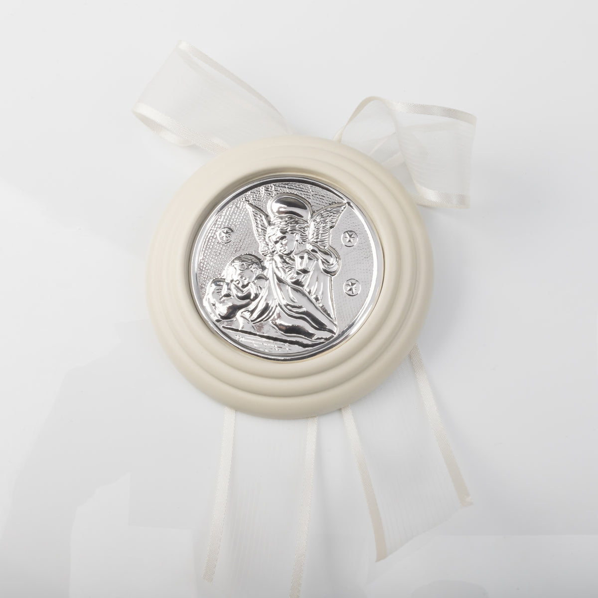MEDALLA DE CUNA PERLA ANGEL DE LA GUARDA