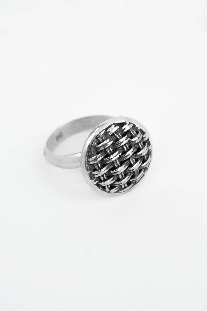 ANILLLO NEPTUNO PLATA QUEMADA