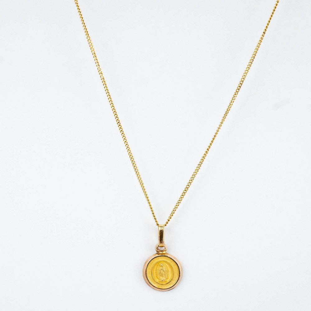 CADENA PANCER Y DIJE VIRGEN DE GUADALUPE BB