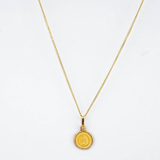 CADENA PANCER Y DIJE VIRGEN DE GUADALUPE BB