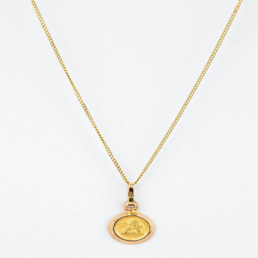 CADENA PANCER Y DIJE ANGELITO BB