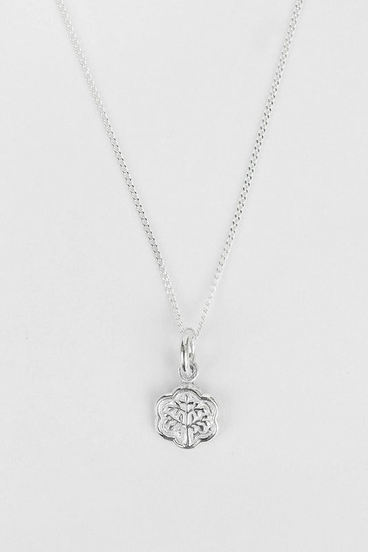 CADENA PANCER Y DIJE ARBOL DE LA VIDA FLOR