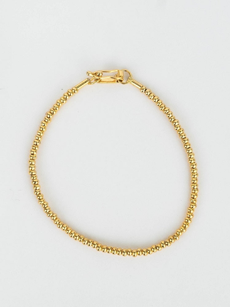 PULSERA CHAQUIRAS BB BAÑADA EN ORO