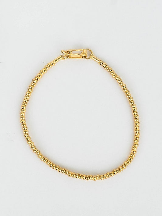 PULSERA CHAQUIRAS BB BAÑADA EN ORO