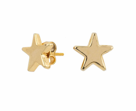 ARETE ESTRELLA BAÑADO EN ORO