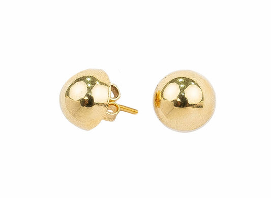 ARETE SEMI BOLA BAÑADA EN ORO