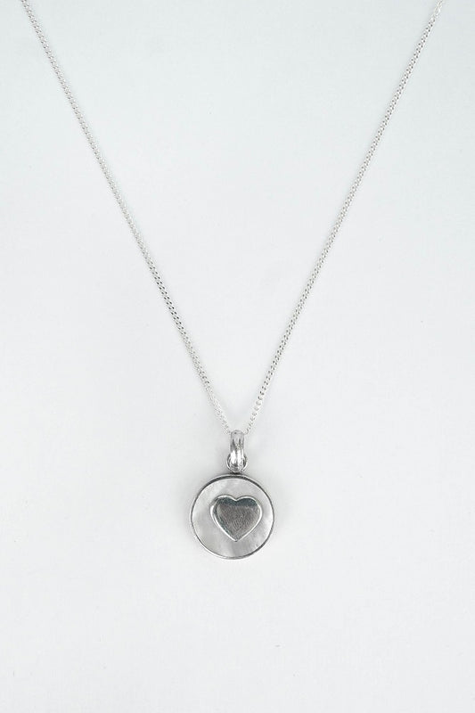 CADENA PANCER 40CM  DIJE CORAZON NACAR
