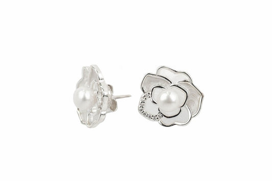ARETE PERLA FLOR