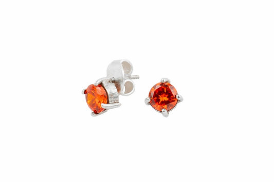 ARETE CUADRADO CIRCON NARANJA