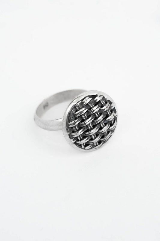 ANILLLO NEPTUNO PLATA QUEMADA