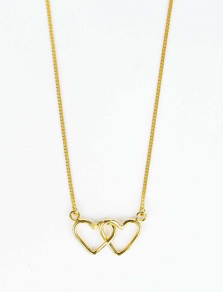 COLLAR CORAZONES ENTRELAZADOS BAÑADA
