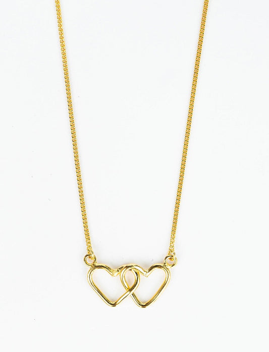 COLLAR CORAZONES ENTRELAZADOS BAÑADA